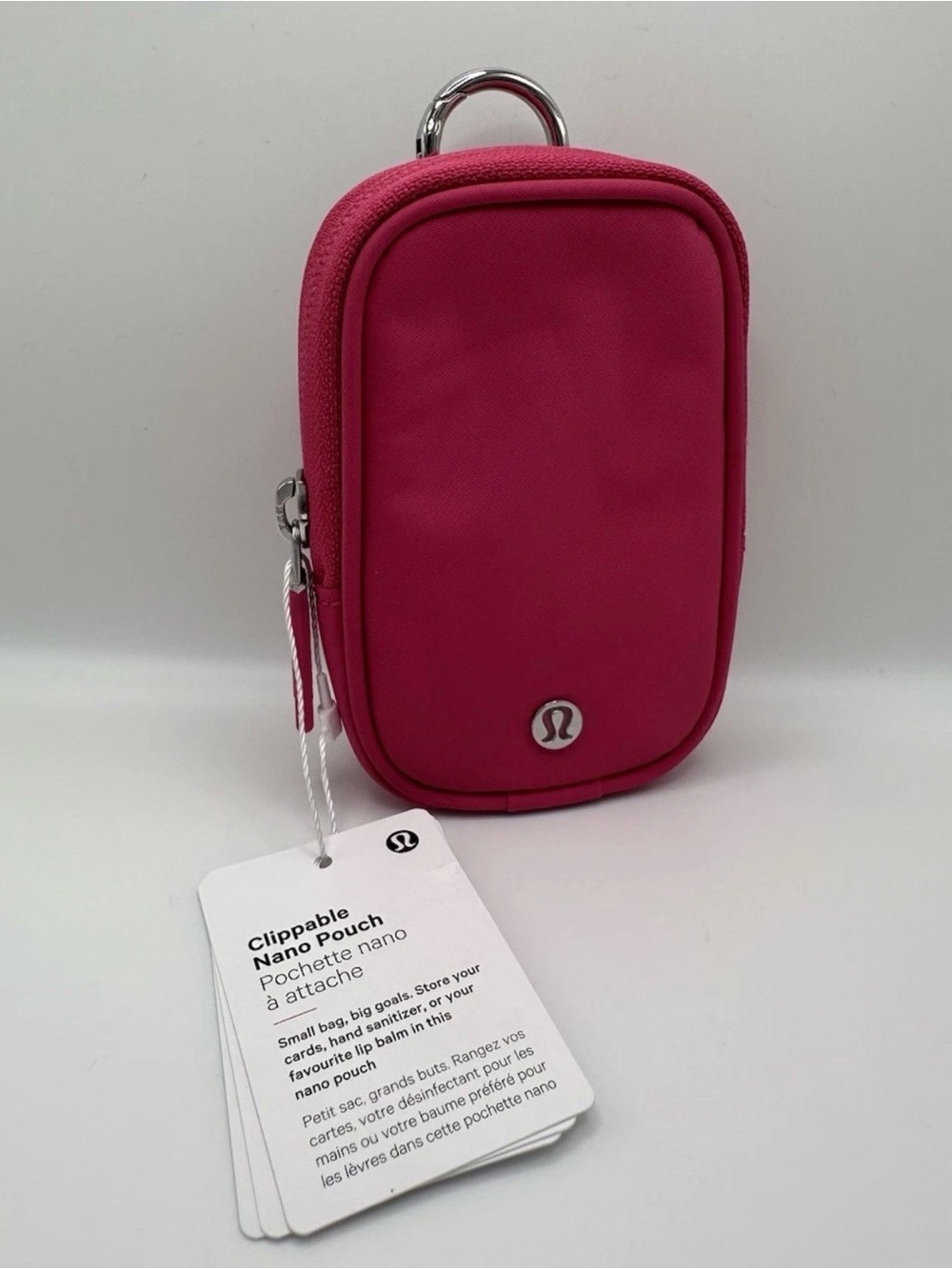 Lululemon Clippable Nano Pouch (Raspberry Coulis) *SOLD OUT - 0028